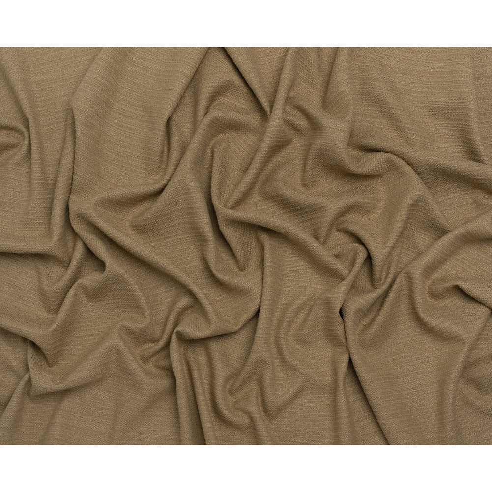 Recycled Polyester Slubbed Boucle Woven - Jute - British Imported