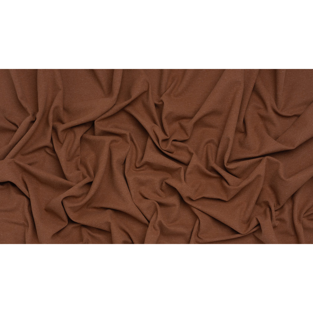 Brushed Cotton and Linen Woven - Cinnamon - British Imported