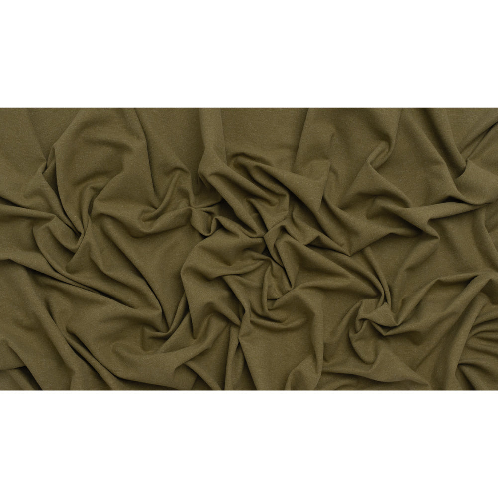 Double Wide Brushed Cotton and Linen Woven - Moss - British Imported