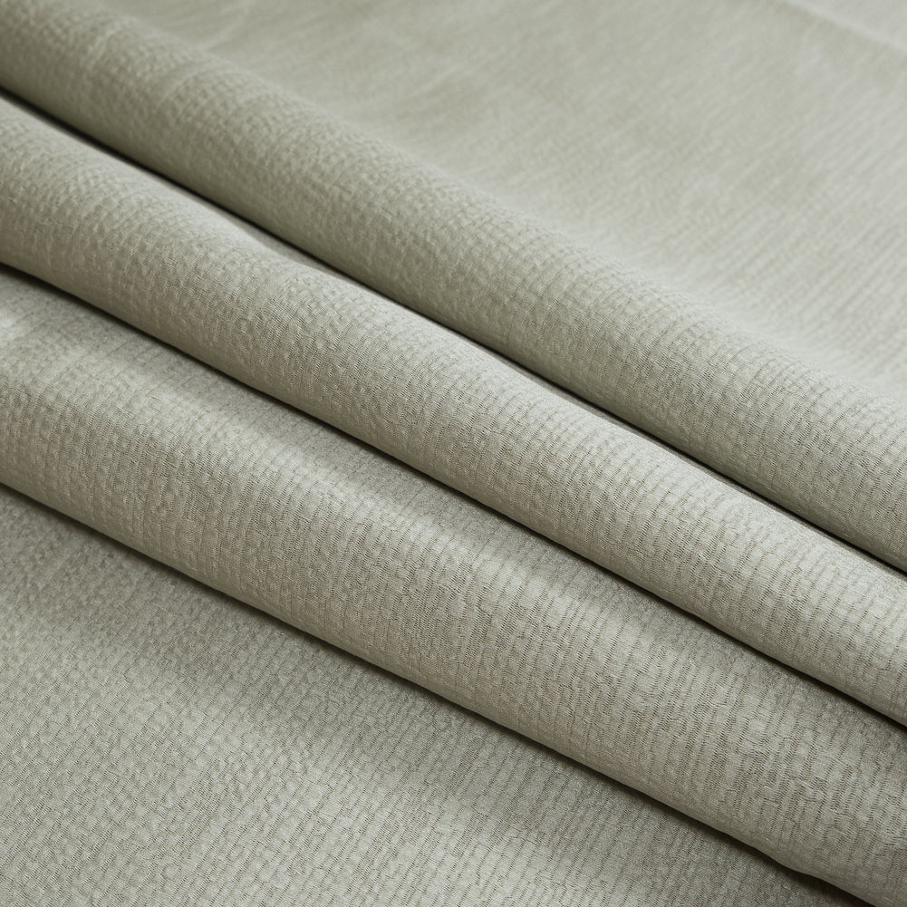 Luminous Textural Polyester Woven - Pistachio - British Imported