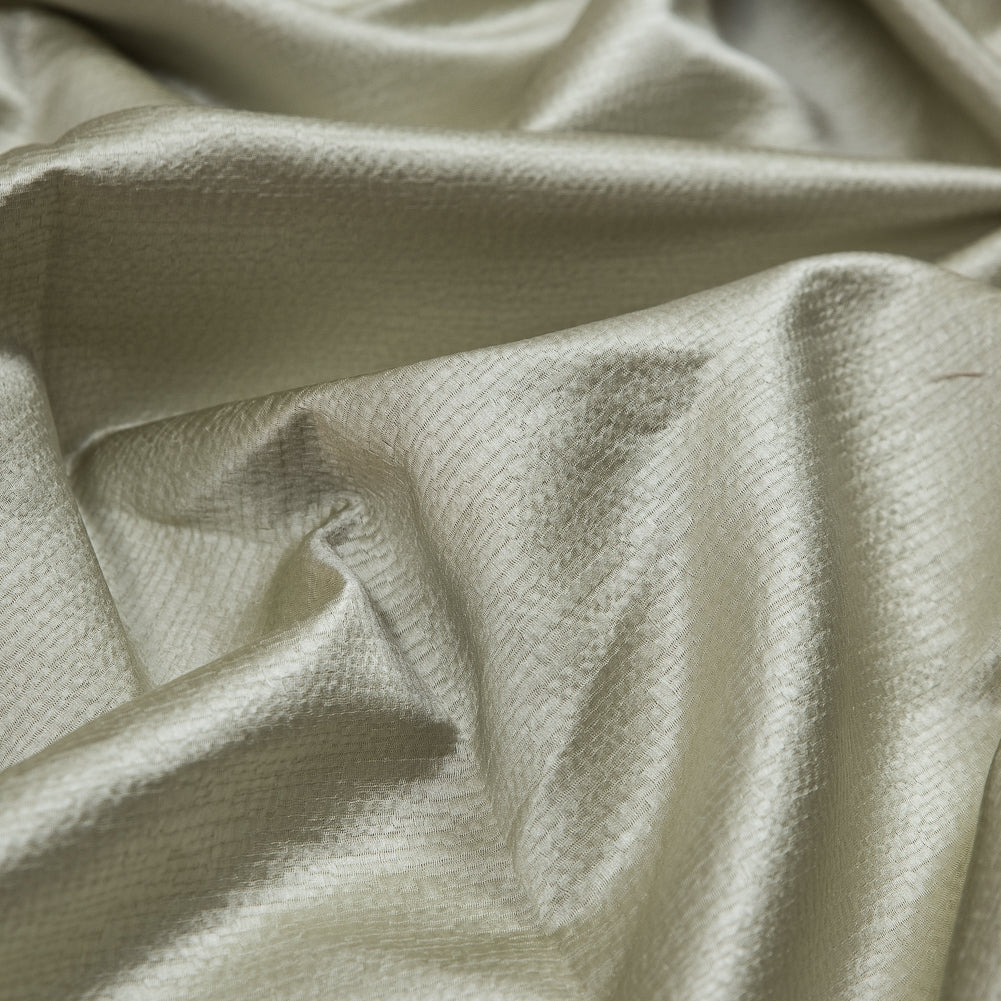 Luminous Textural Polyester Woven - Pistachio - British Imported