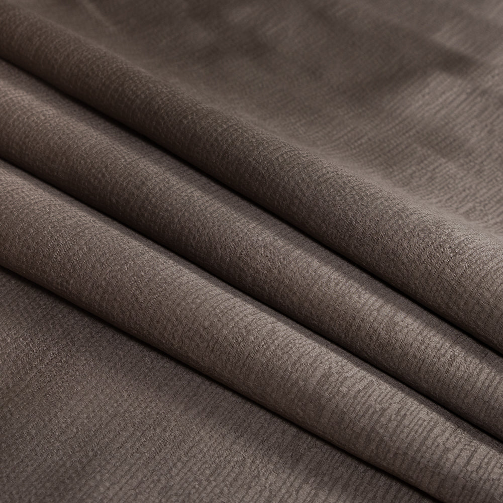 Luminous Textural Polyester Woven - Vole - British Imported