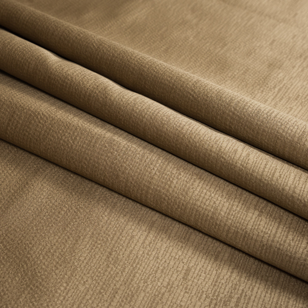 Luminous Textural Polyester Woven - Gold - British Imported