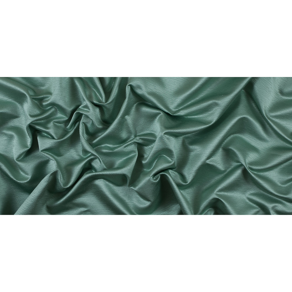 Luminous Textural Polyester Woven - Aqua - British Imported