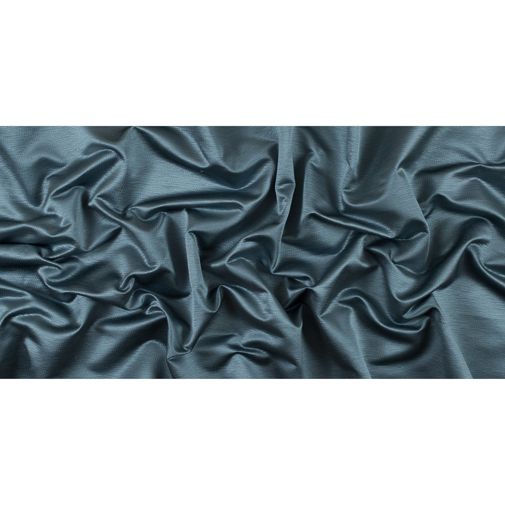 Luminous Textural Polyester Woven - Smoke - British Imported