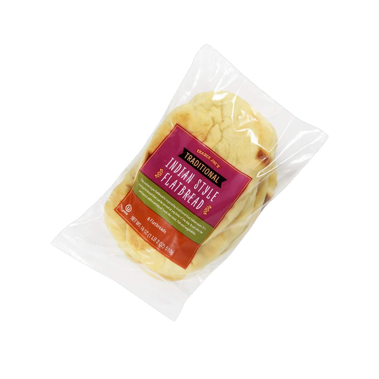 ট্রেডার জো'স ট্র্যাডিশনাল ইন্ডিয়ান স্টাইল ফ্ল্যাটব্রেড ১৮ আউন্স