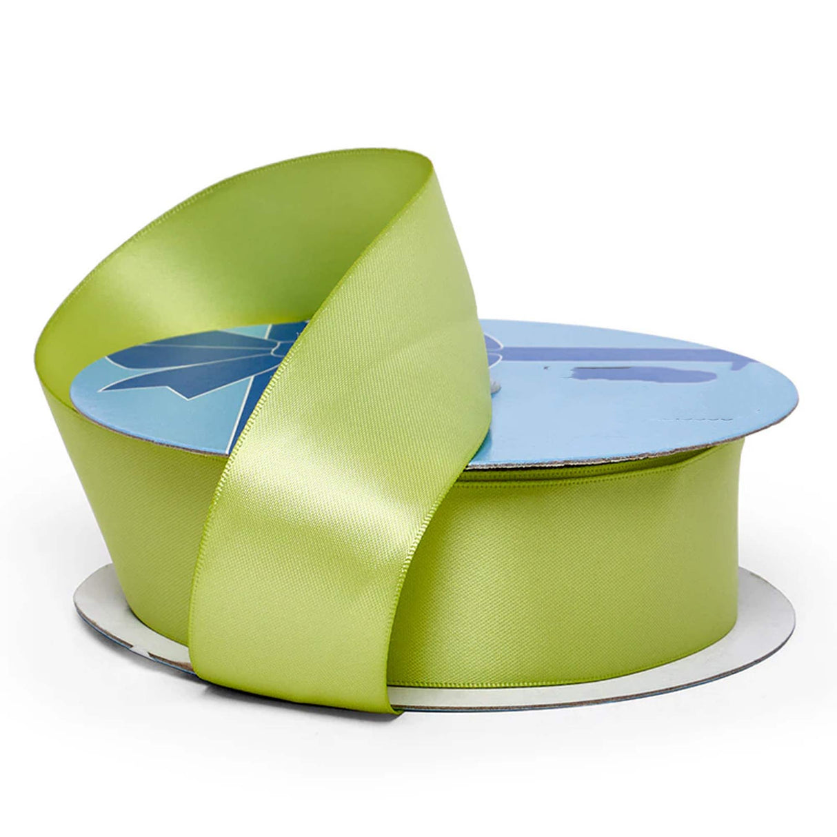 High-End Satin Ribbon for Wedding Flowers 1 1/2 '' X 50 yd Double Faced 1 / roll Spring Moss (1 1/2")