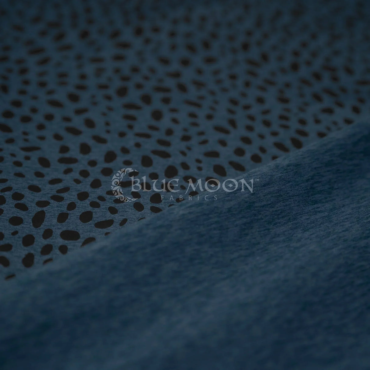 Abstract Animal Foiled EcoDelish Double Peached Melange Fabric - Abstract Animal Foiled, 57" Width, 260 GSM (1 Yard)