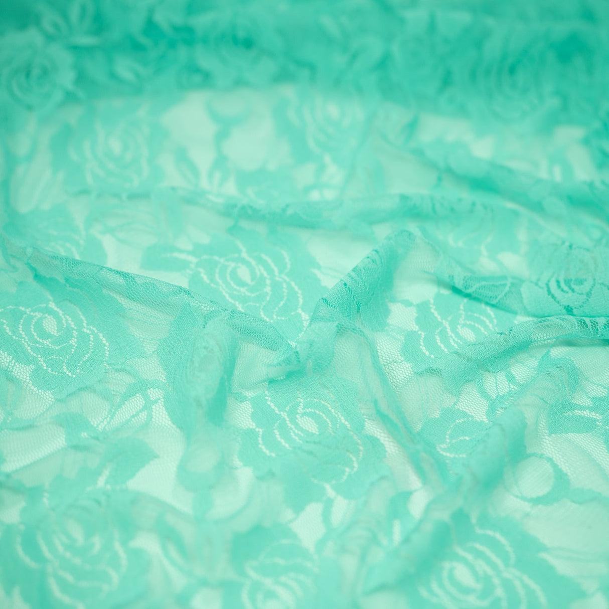 Ada Stretch Lace Nylon Spandex Fabric - Floral Pattern, 58/60" Cut Width, 56" Usable Width (1 Yard)