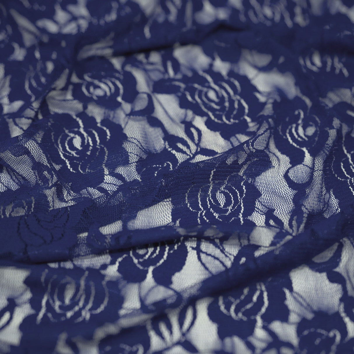 Ada Stretch Lace Nylon Spandex Fabric - Floral Pattern, 58/60" Cut Width, 56" Usable Width (1 Yard)