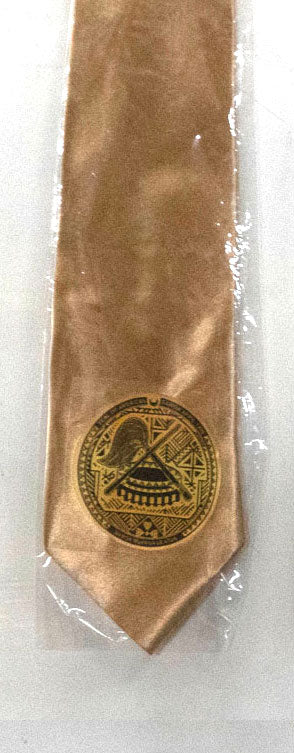 American Samoa Seal Polyester Fabric - Seal Pattern, 56" Length, 3.5" Width (1 Tie)