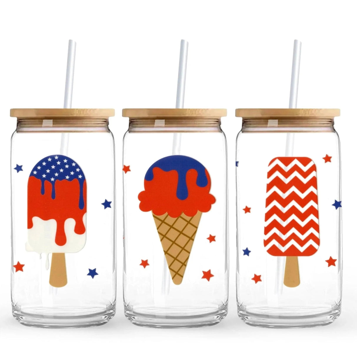 UV DTF Wrap - Americana Ice Cream (9.7" x 4.3")