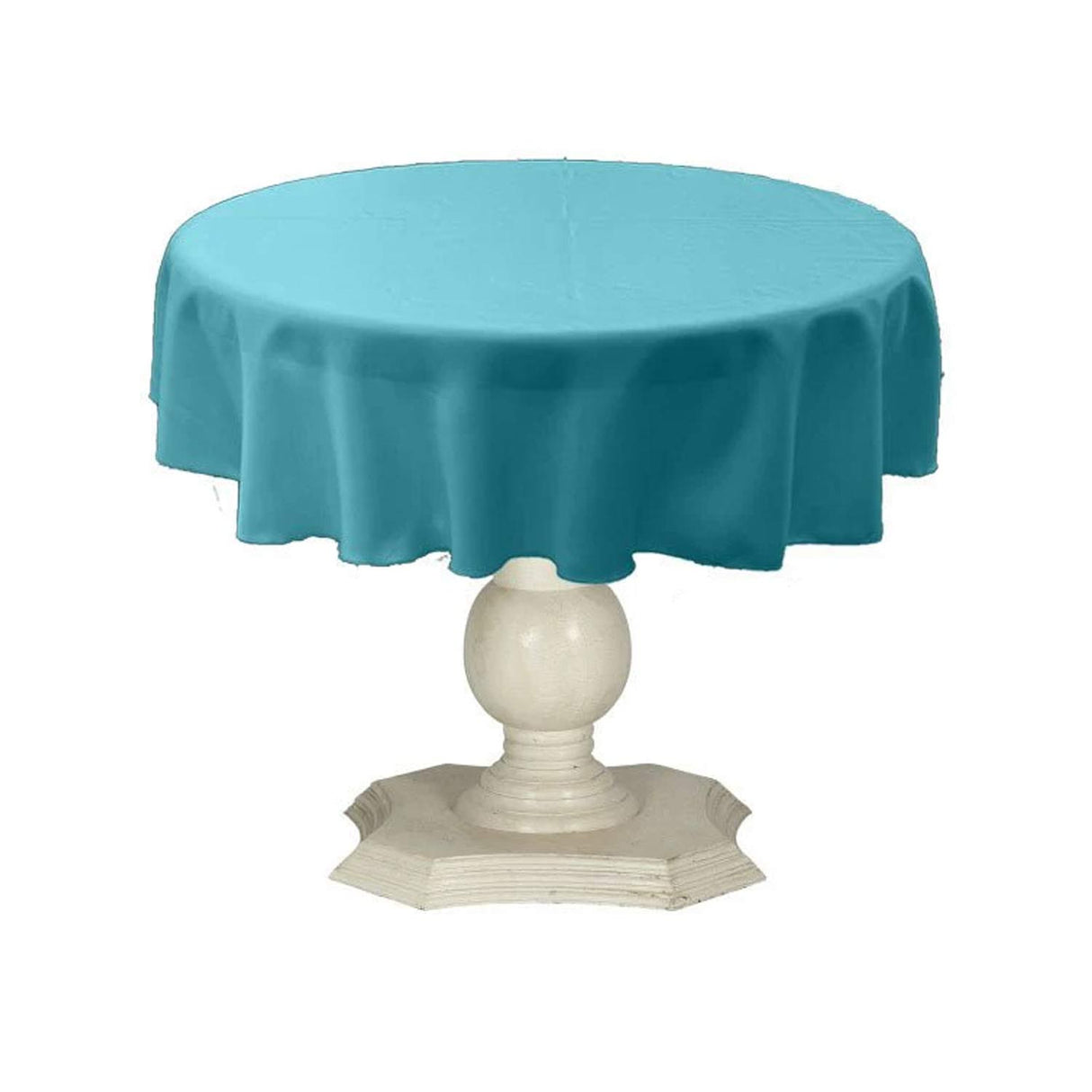 Tablecloth Dull Bridal Satin Fabric - 54" Round, Color Options (1 Piece)