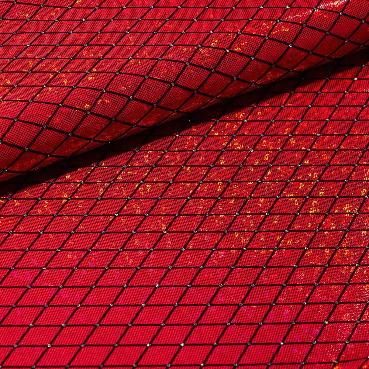 Foiled Spandex Argyle Shattered Glass