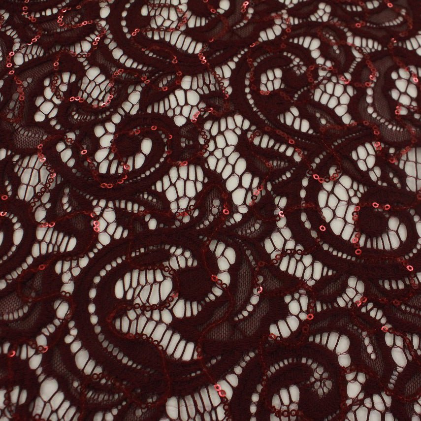 Stretch Lace Sequin Fabric