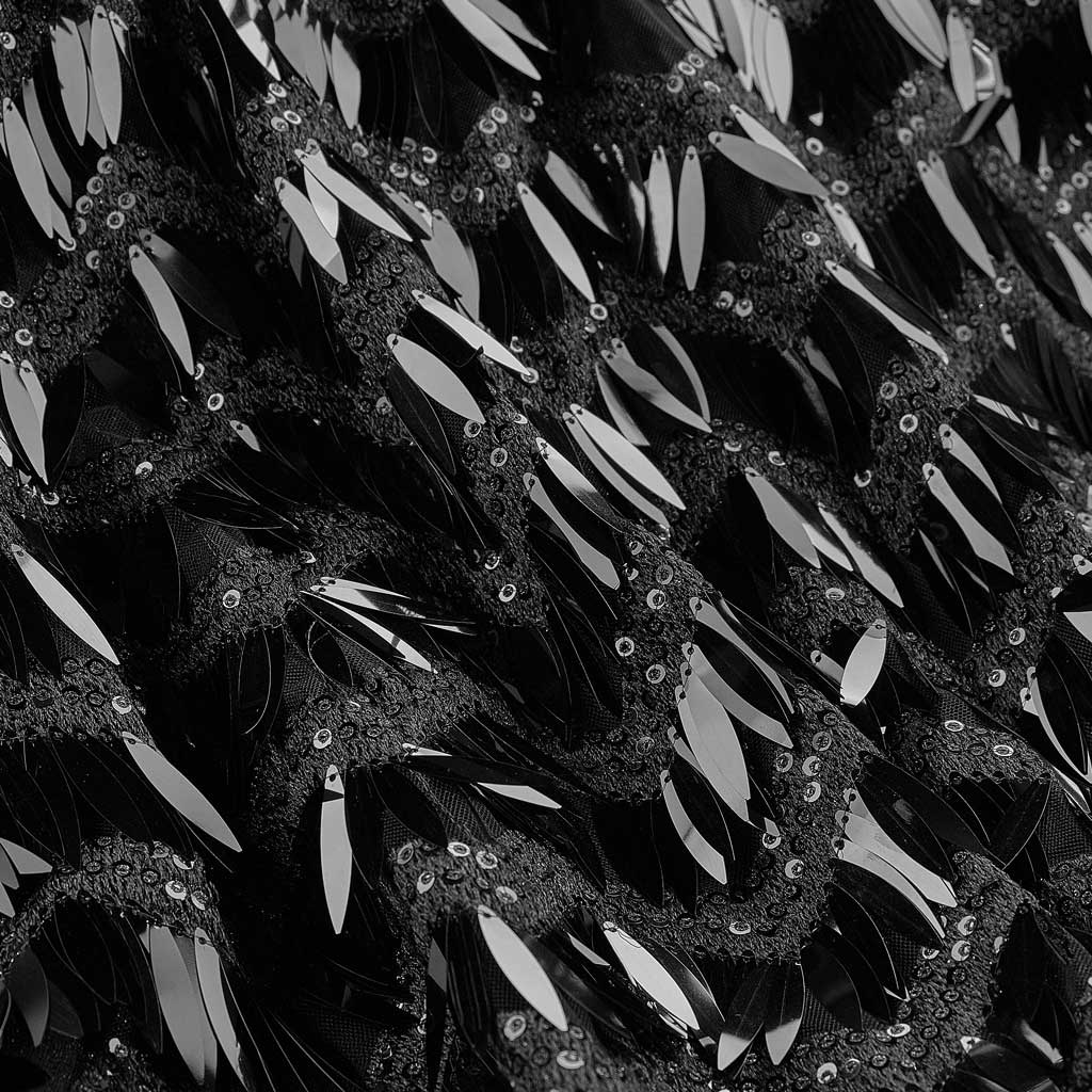 Embroidered Mesh Sequin Fabric