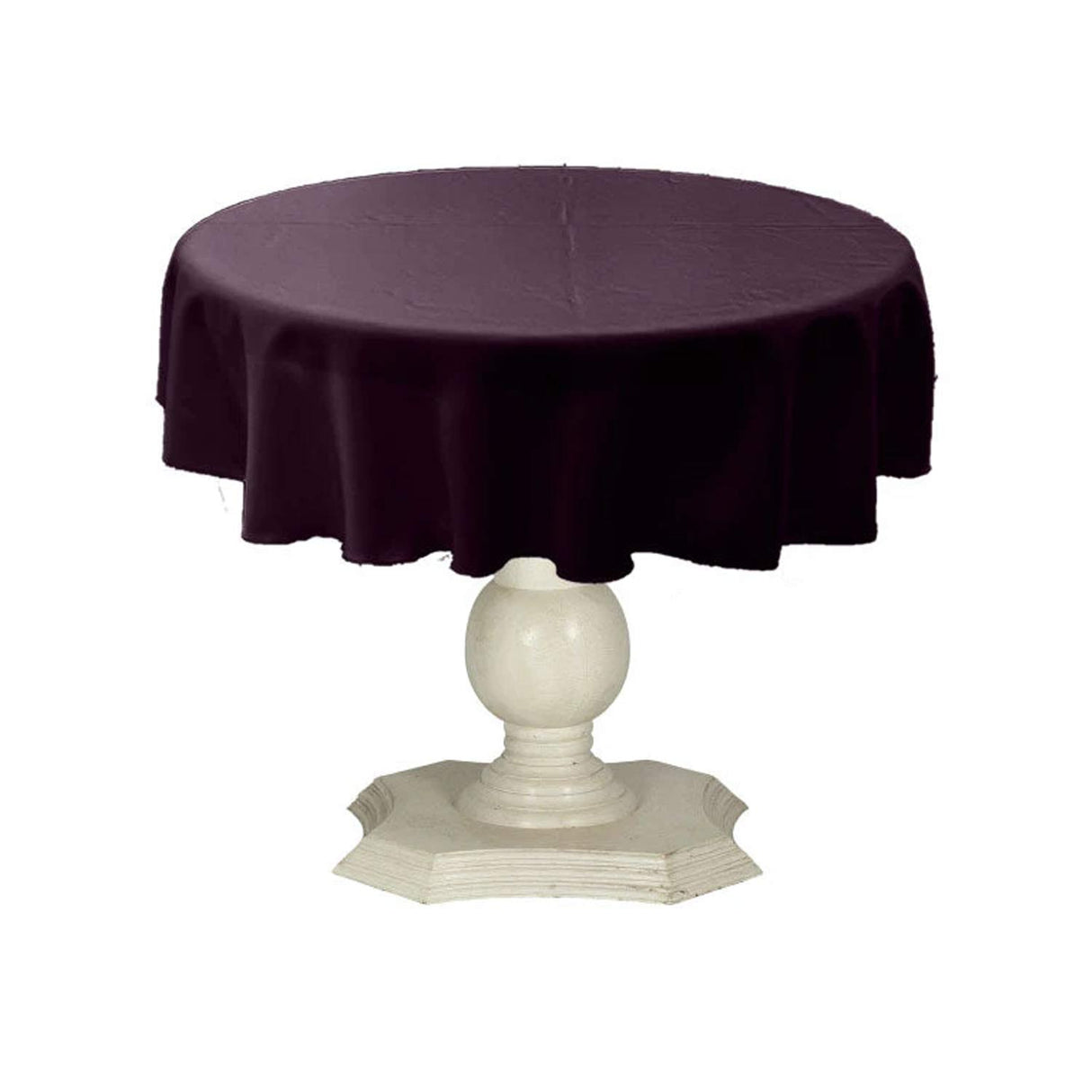 Dull Bridal Satin Fabric - Solid Color, 51" Round (1 Piece)