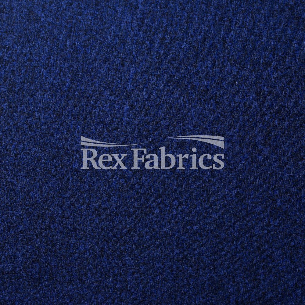 Simplicity Heathers Polyester Spandex Fabric - Assorted Heathered Colors, Anti-Microbial, Moisture-Wicking, 58-60" Width (1 Yard)