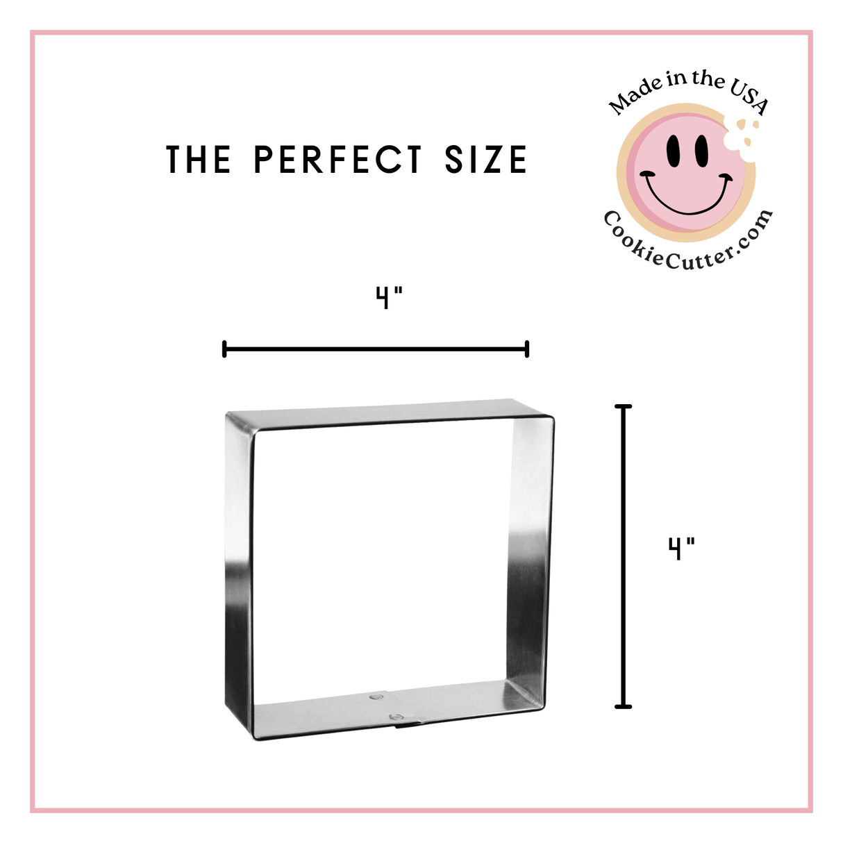 Square Cookie Cutter 4 in B0719