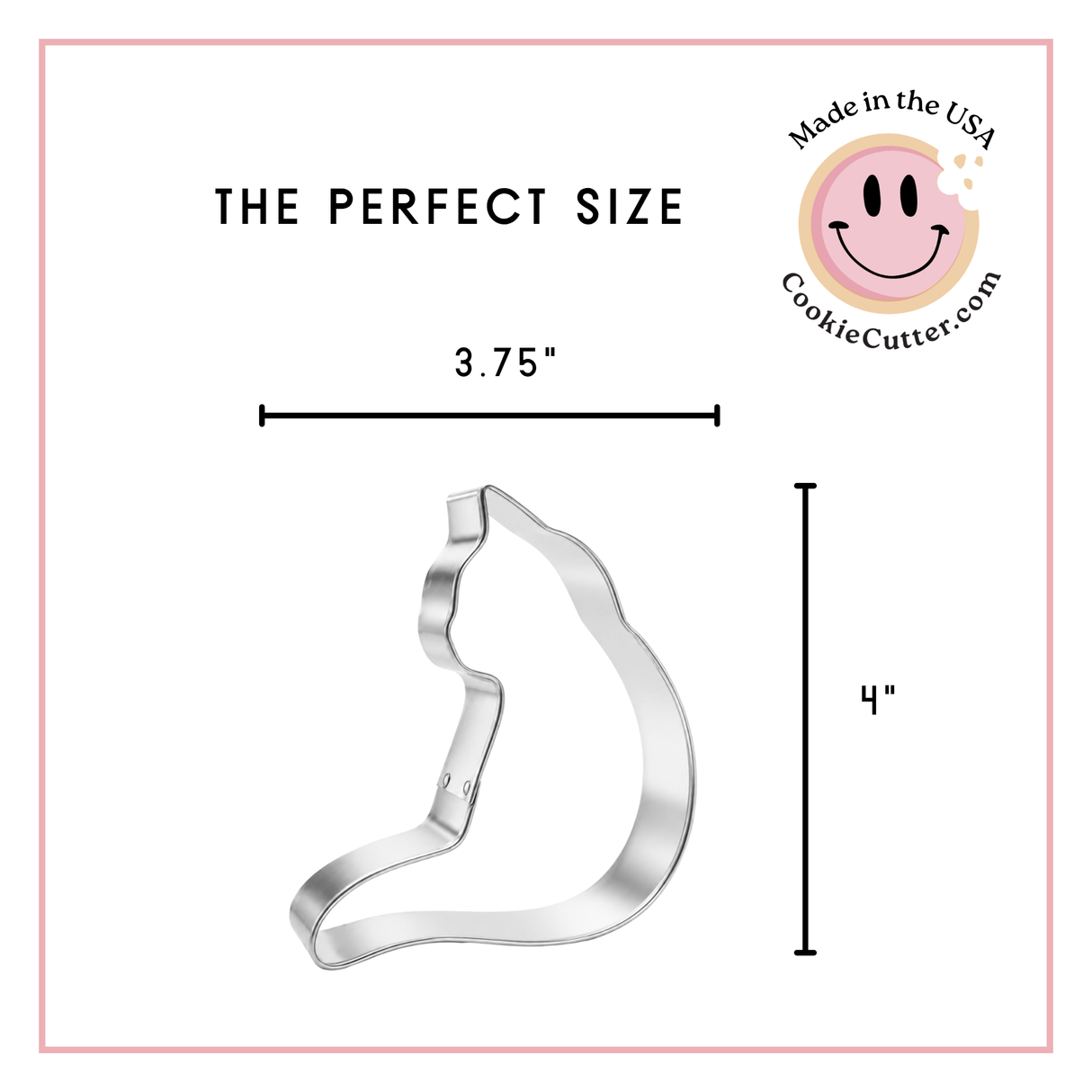 Curled Cat Cookie Cutter 3.75" B0970