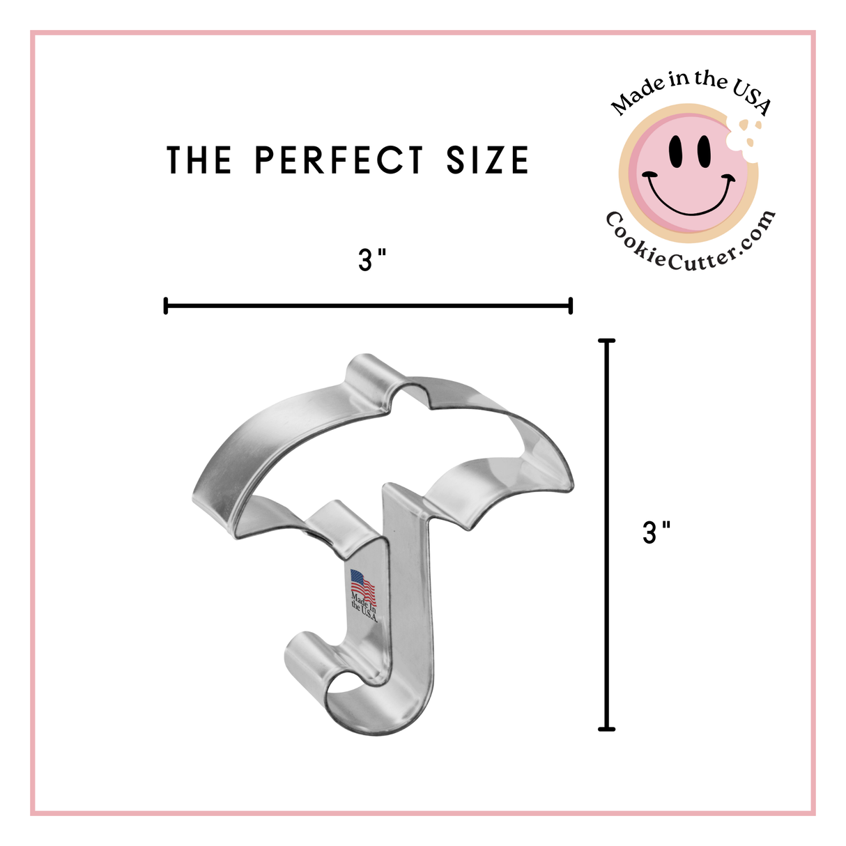 Umbrella Cookie Cutter 3 in B1090