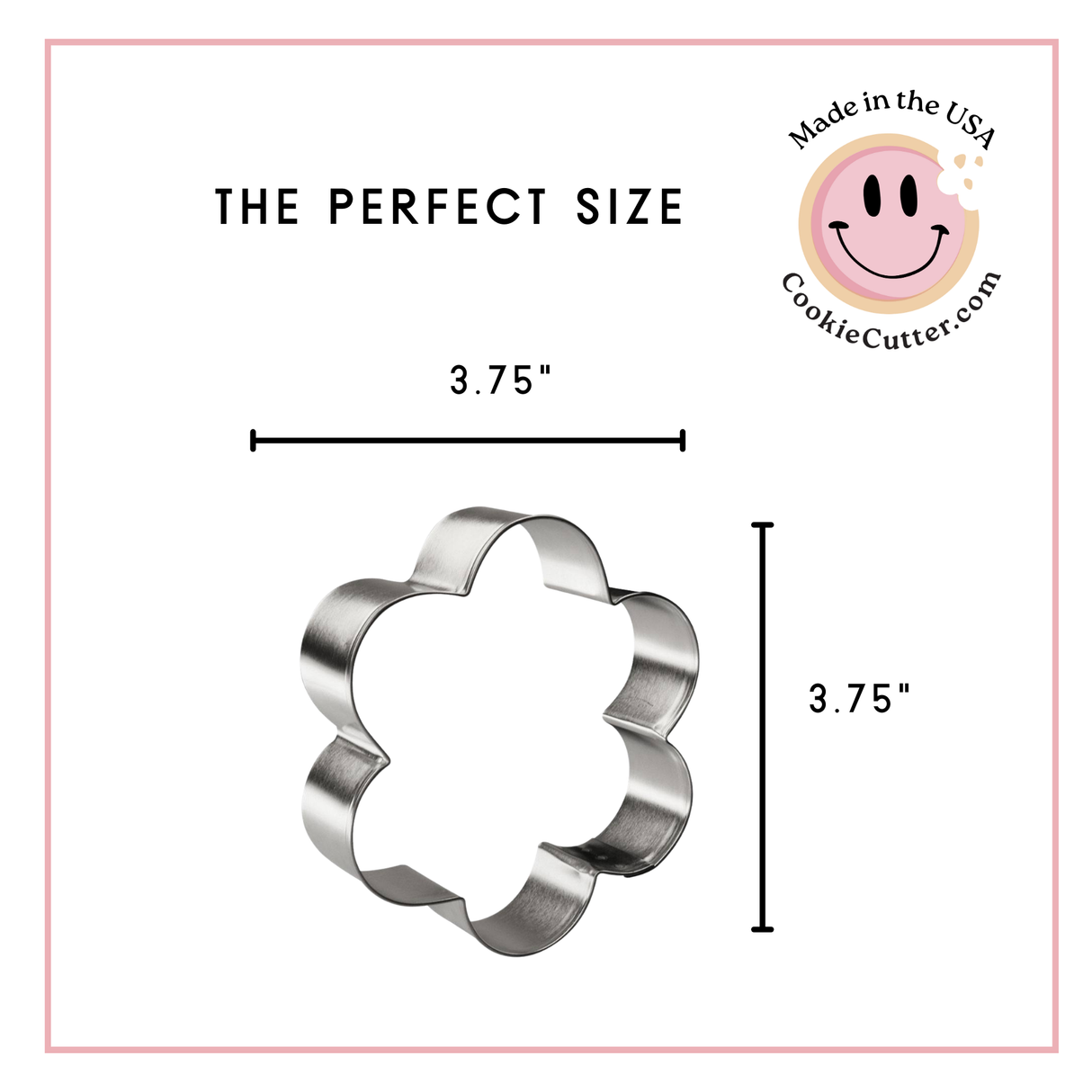 Scallop Flower Cookie Cutter 3.75 in B1103