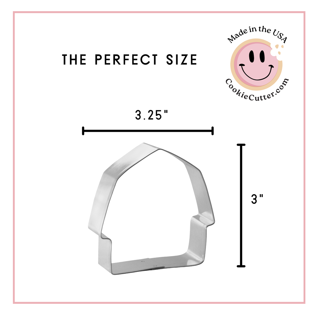 Barn Cookie Cutter 3.25 in B1141