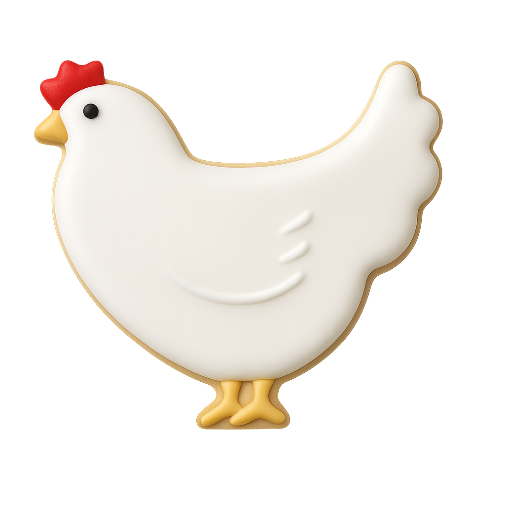Mini Chicken Cookie Cutter 1.75 in M34
