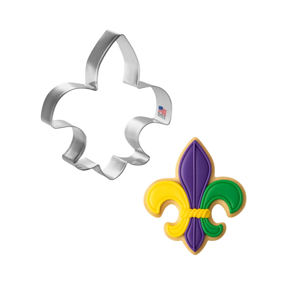 Fleur De Lis Cookie Cutter 4.25 in B1190