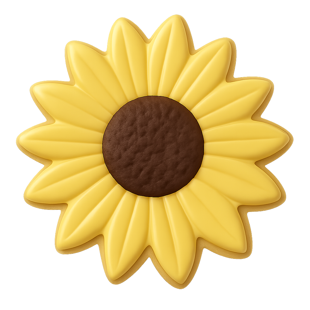 Large Sunflower Cookie Cutter 4.5 in B1247