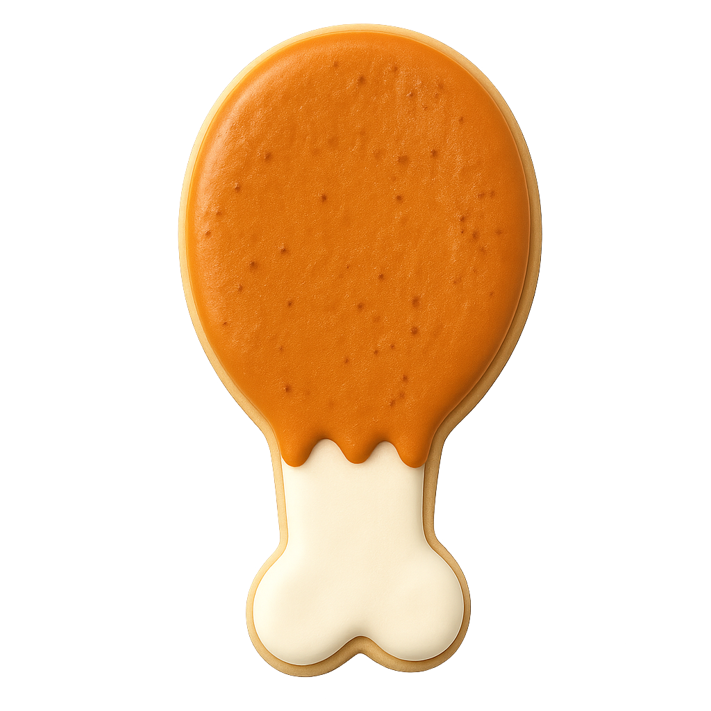 Turkey Leg Cookie Cutter 3.75 in B1264