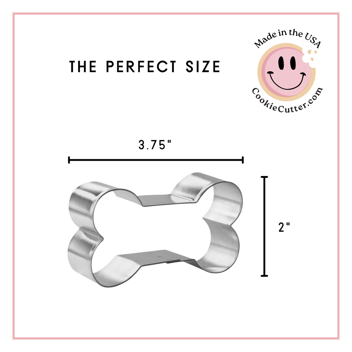 Dog Bone Cookie Cutter 3.75 in B1305
