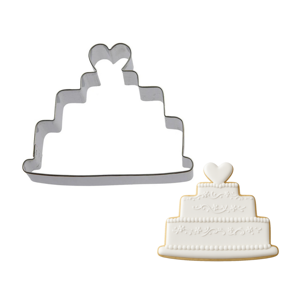 Wedding Cake Cookie Cutter 4 in B1345