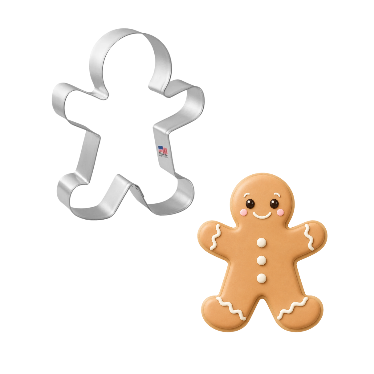 Gingerbread Man Cookie Cutter 4 in B1375