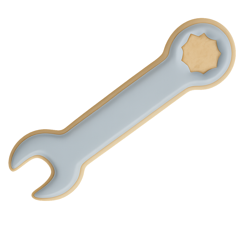 Wrench Cookie Cutter 4 in B1463