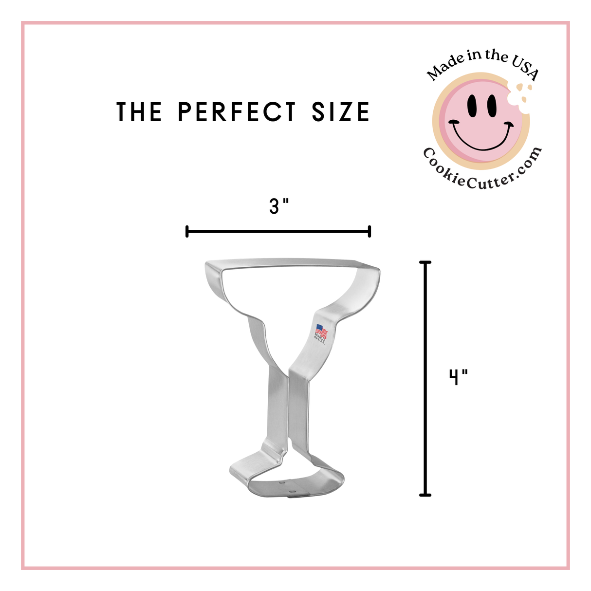 Margarita Glass Cookie Cutter 4 in B1470