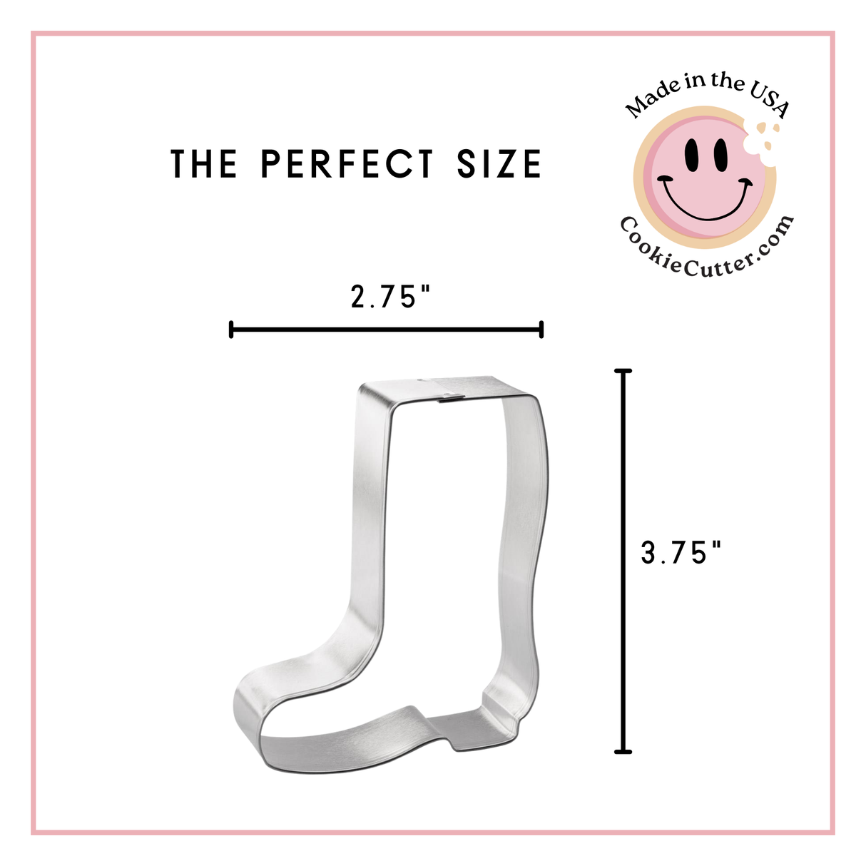 Rainboot Cookie Cutter 3.5 in B1532