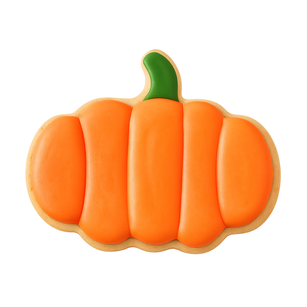 Flat Pumpkin Cookie Cutter 3.75 in B1576