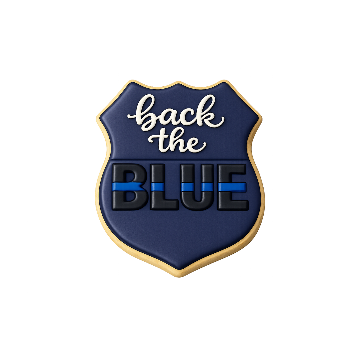 Police Badge Cookie Cutter 4 in B1600