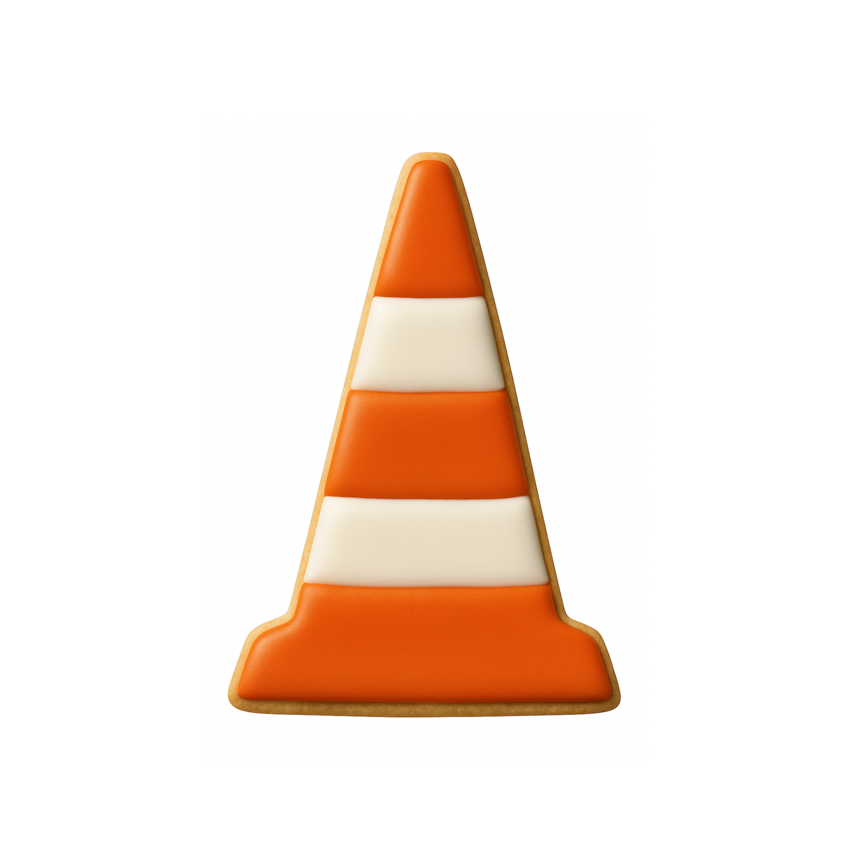 Traffic Cone Cookie Cutter 3.5 in B1634
