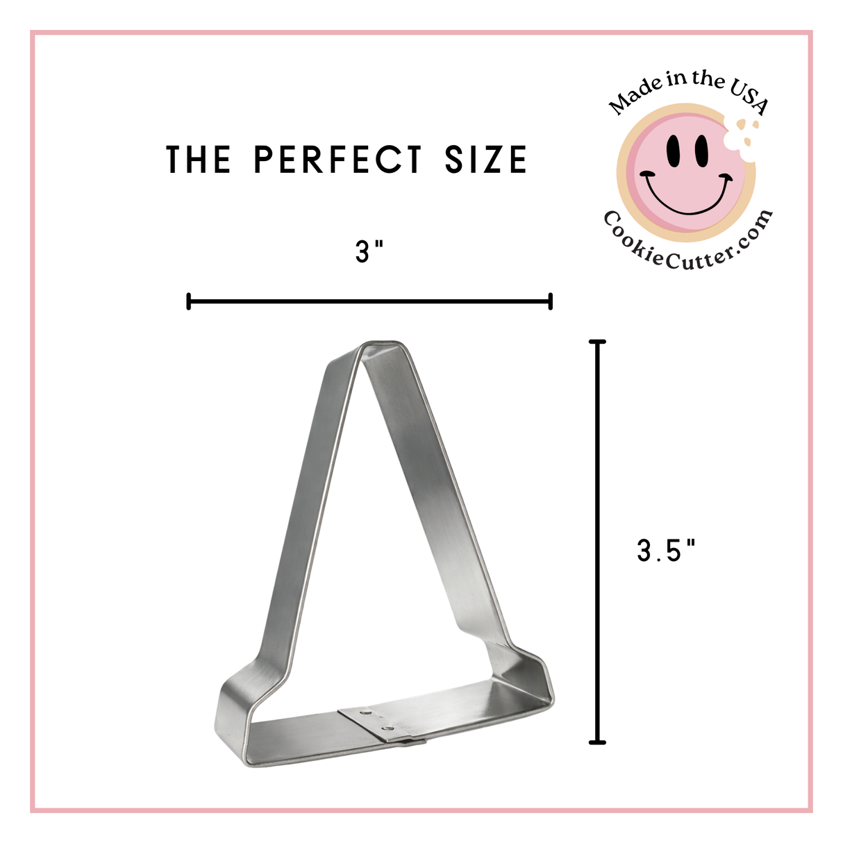 Traffic Cone Cookie Cutter 3.5 in B1634