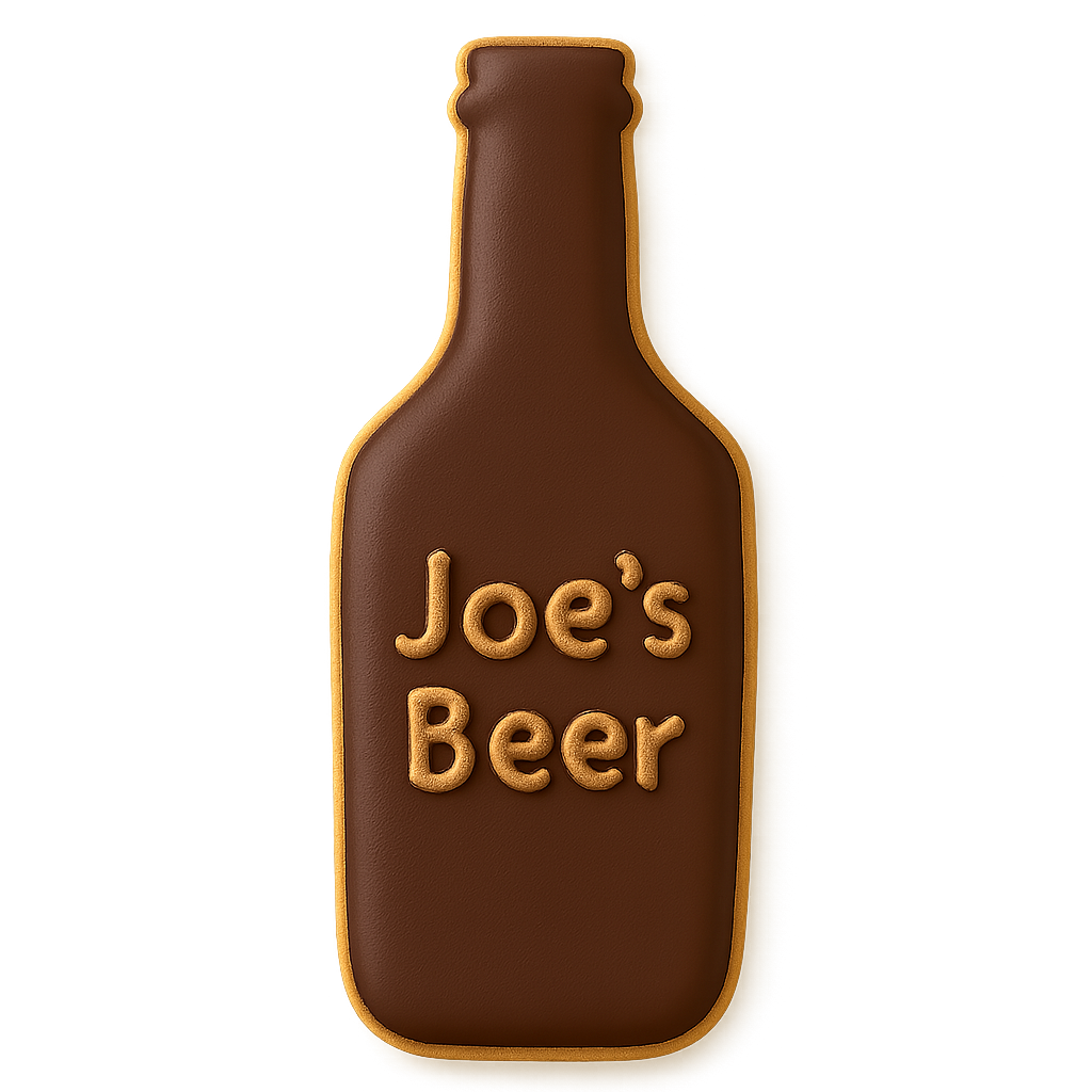 Soda or Beer Bottle Cookie Cutter 6 in B1718