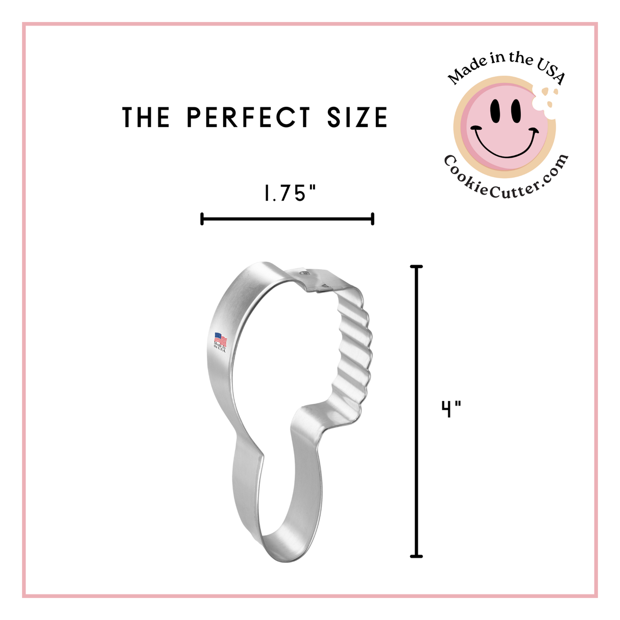 Hair Brush Cookie Cutter 4 in B1728