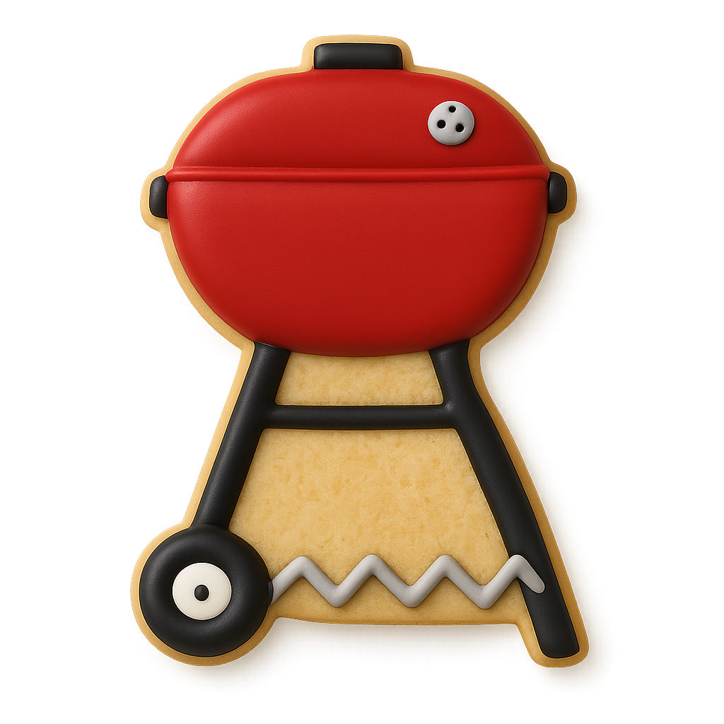 Charcoal Grill Cookie Cutter 3.5 In. B1732