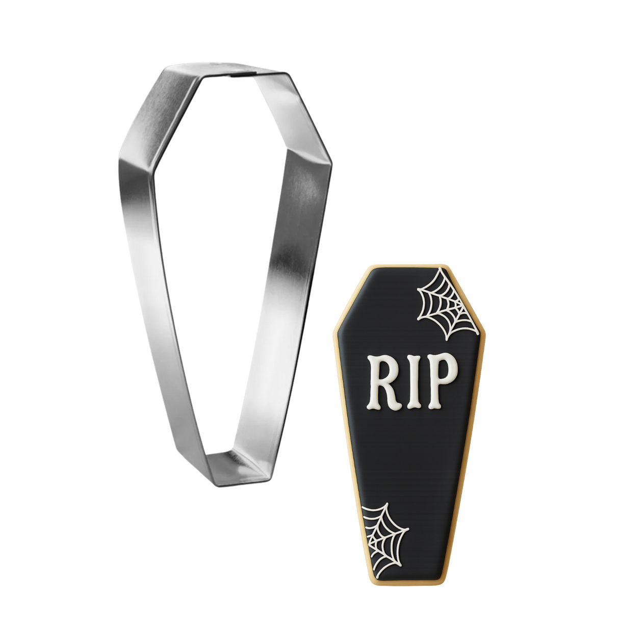 Coffin Sleeping Bag Cookie Cutter 4.75 in B1737