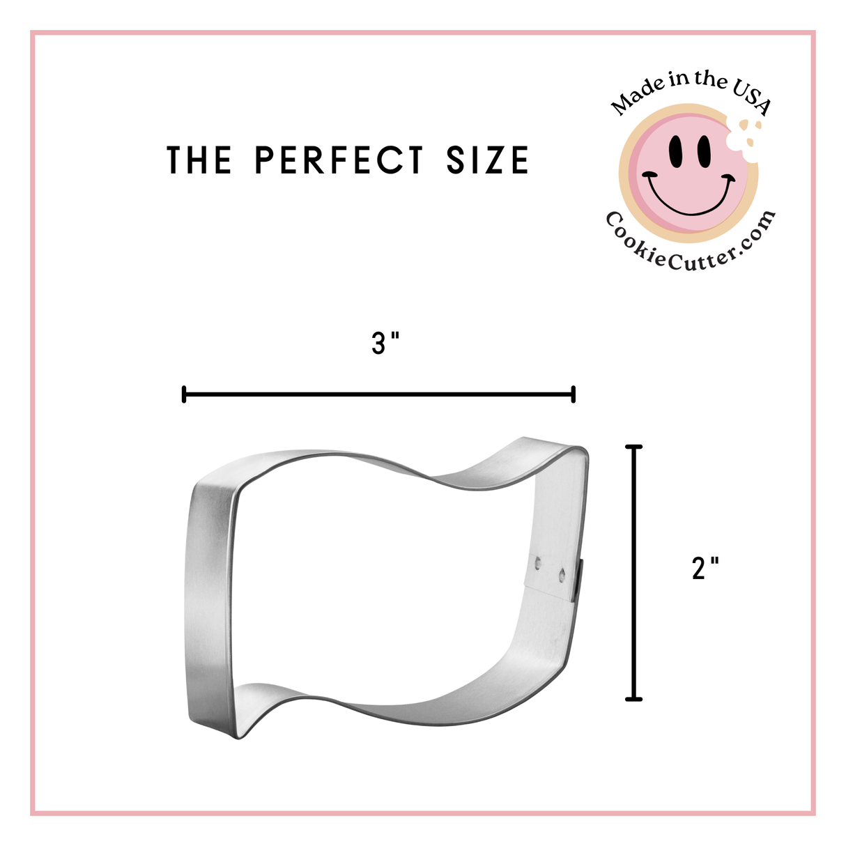Beach Blanket Cookie Cutter 3 in B1745