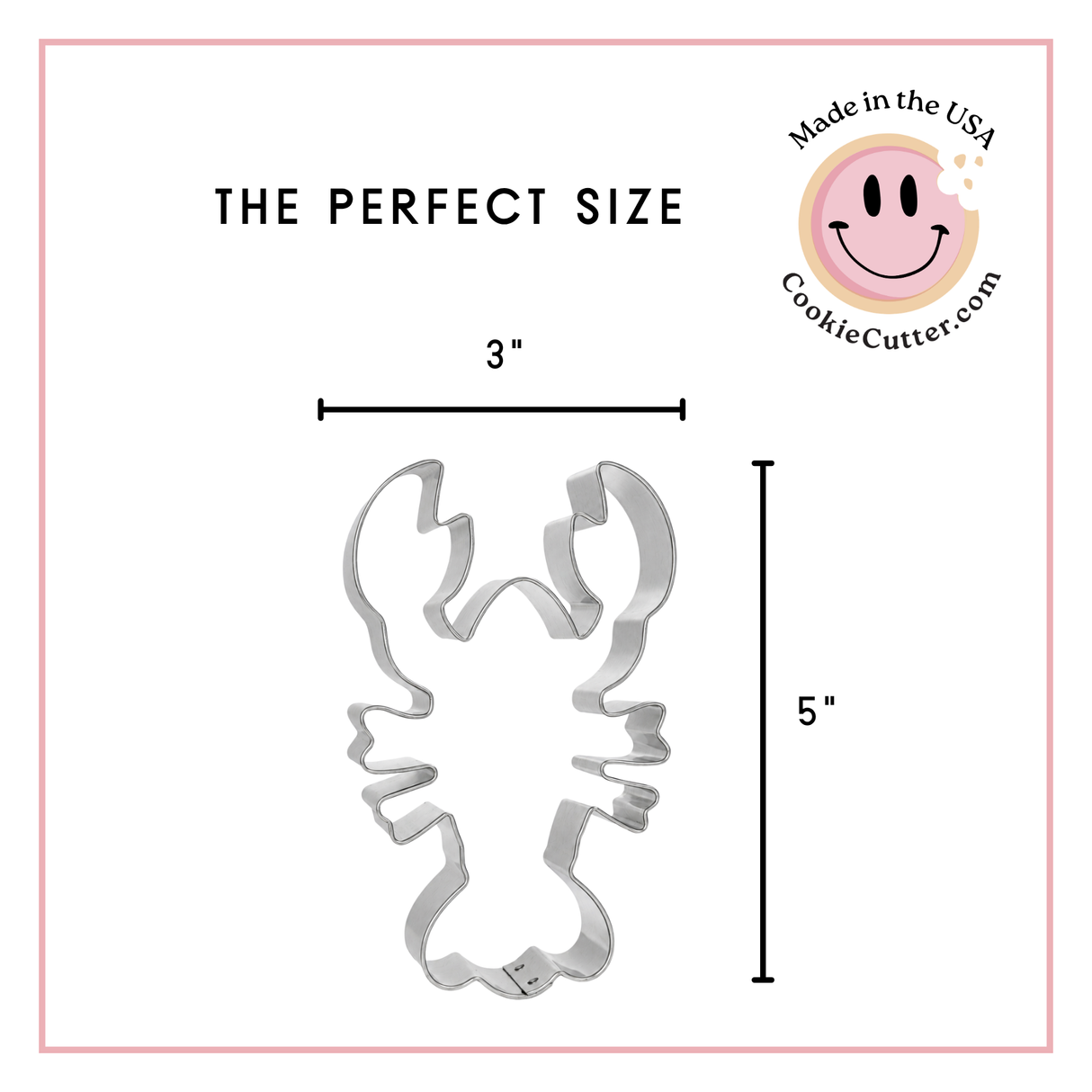 Lobster Cookie Cutter 5 in B1920