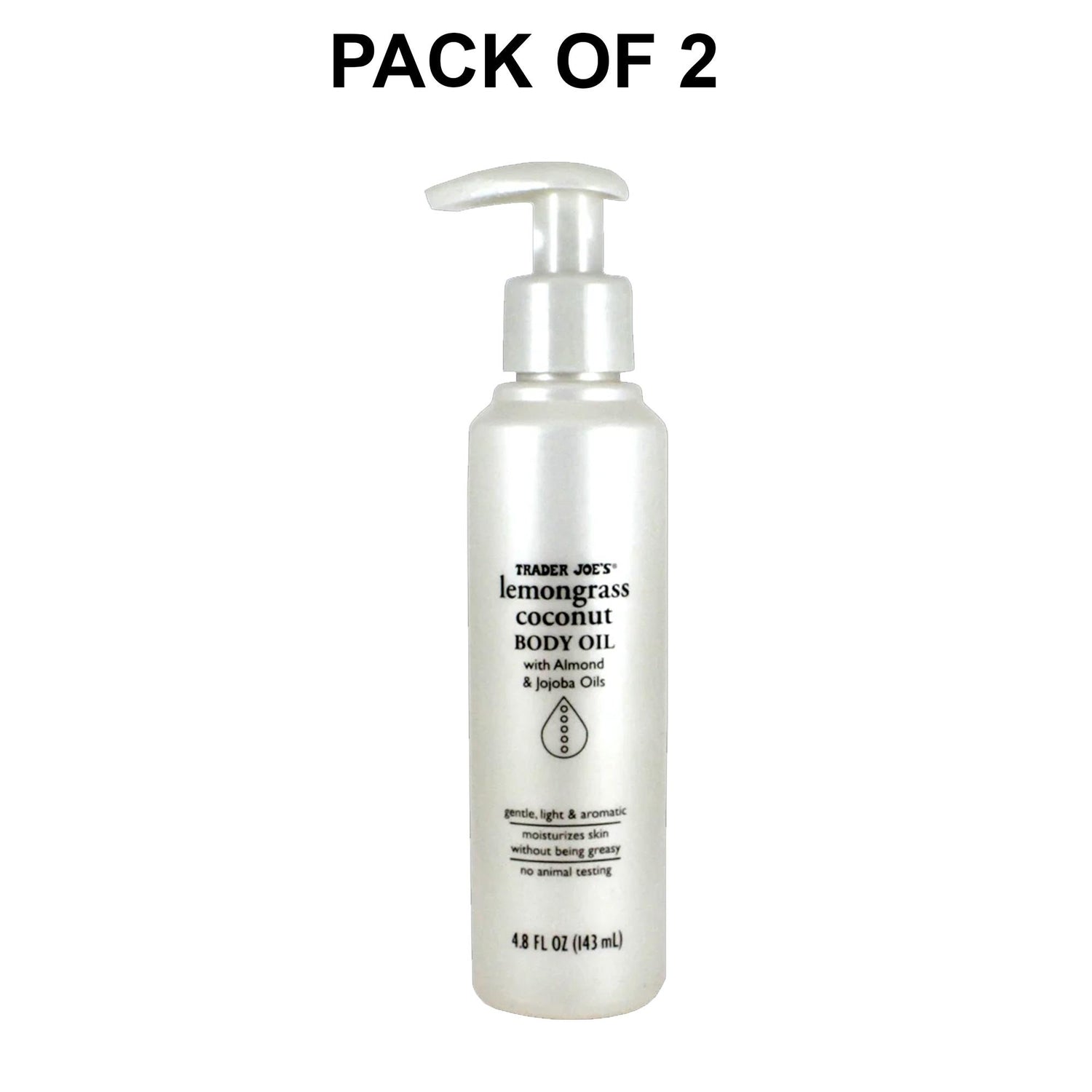 Traders Joe's Lemongrass Coconut Body Oil