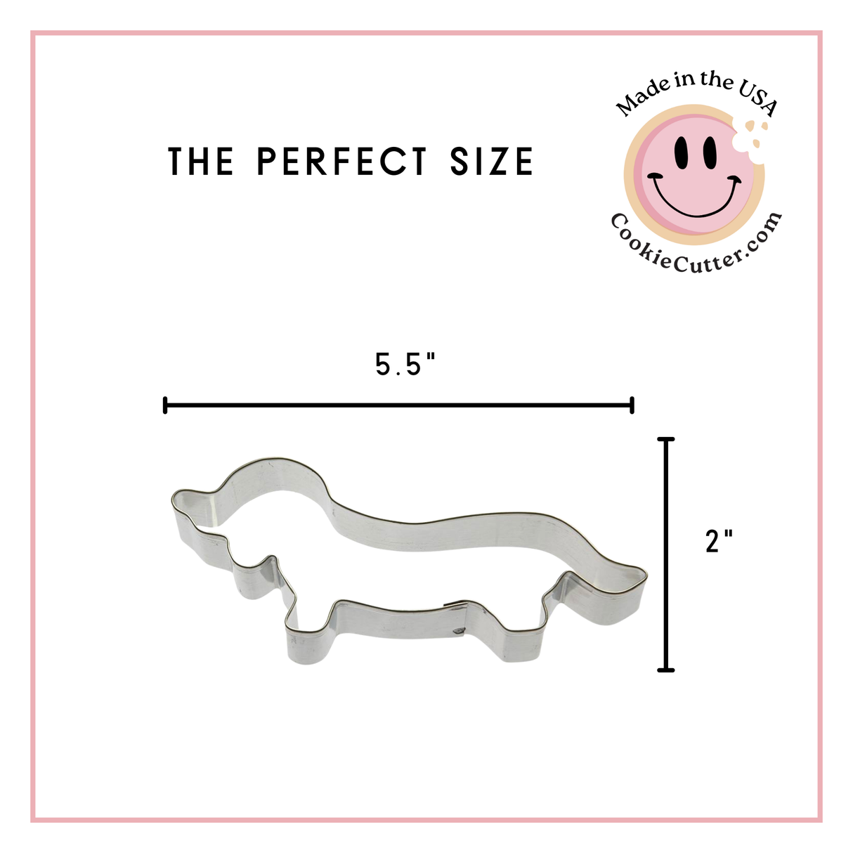 Dachshund Cookie Cutter 5.5 in B619