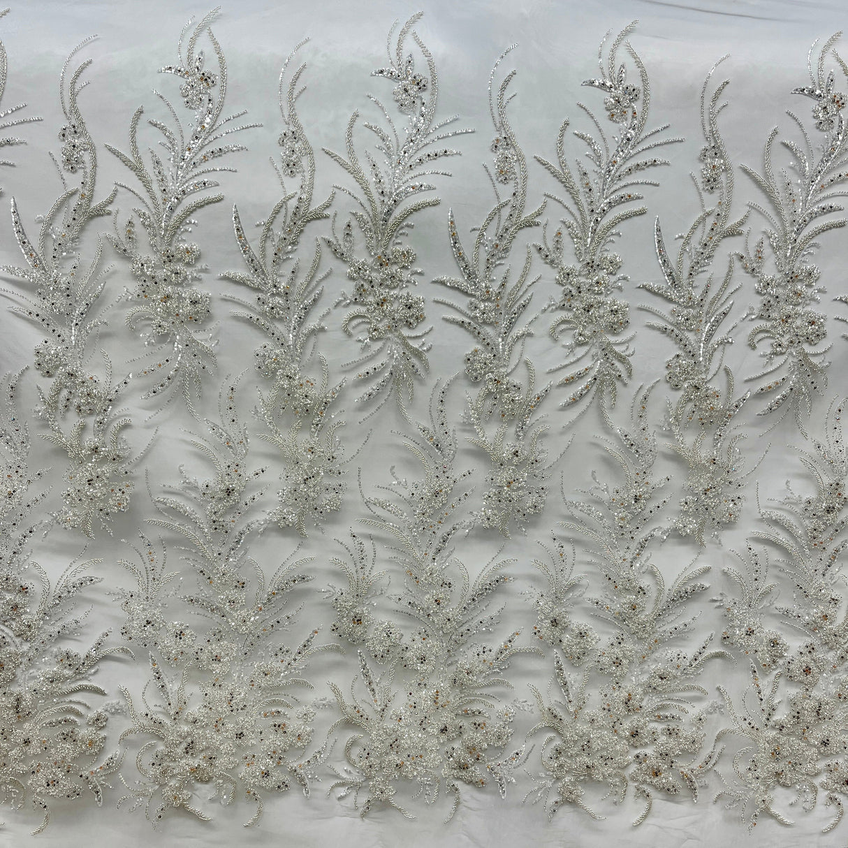 Beaded Embroidered Lace Mesh